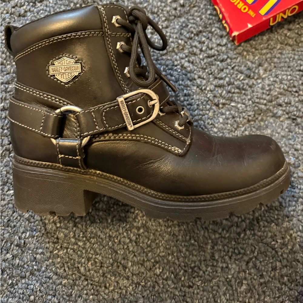 Harley-Davidson Tegan Lace Up with Side Zipper Boot - Picture 6 of 6
